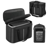 OURHZTB Étui de transport compatible avec ECOFLOW DELTA 3 Max Plus/DELTA 3 Max, sac de rangement de voyage portable avec poches, fenêtres de dissipation de la chaleur et accessoires de bandoulière