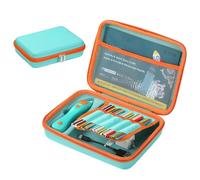 OURHZTB Étui de transport compatible avec les stylos 3D 3Doodler Start+ Essentials pour enfants - Sac de rangement portable pour stylo d'impression 3D, recharge de filament et câble de charge, Vert