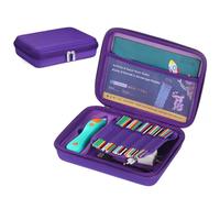 OURHZTB Étui de transport compatible avec les stylos 3D 3Doodler Start+ Essentials pour enfants - Sac de rangement portable pour stylo d'impression 3D, recharge de filament et câble de charge, violet