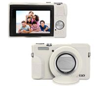 OURHZTB Étui en silicone compatible avec appareil photo numérique Canon Powershot G7X Mark III, coque de protection souple avec couvercle d'objectif, boîtier anti-rayures pour appareil photo avec