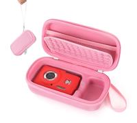 OURHZTB Étui pour appareil photo numérique Kodak PIXPRO FZ45/FZ55, sac de transport de voyage pour appareil photo, chargeur, batteries, cartes SD et accessoires de câbles de charge, rose, Étui de