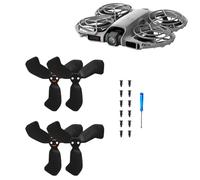 OURHZTB Hélices pour drone DJI Neo 2, lames à faible bruit, ailettes, remplacement rapide, hélices colorées compatibles avec drone d'avion DJI Neo 2 (noir)