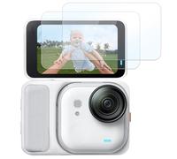 OURHZTB Lot de 2 films de protection d'écran pour Insta360 Go Ultra en verre trempé HD 2,5D 0,3 mm Dureté 9H Réduction des reflets, anti-rayures, anti-bulles