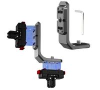 OURHZTB Support vertical horizontal pour appareil photo Insta360 X6 | Support en L en alliage d'aluminium horizontal avec trou de vis de 0,6 cm et ports à dégagement rapide