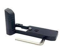 OURHZTB X-M5 Poignée rétro en bois massif en forme de L pour appareil photo Fujifilm X-M5 XM5, plaque de dégagement rapide Arca intégrée, base en métal pour accessoires d'appareil photo Fuji X-M5 XM5