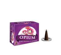 Ourlet Cônes d'Opium - Etui de 12 boîtes, 10 Cônes chaque - Ourlet Encens à partir de Inde
