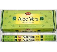 Ourlet Encens Aloe Vera - Lot de 6, 20 bâtons par lot