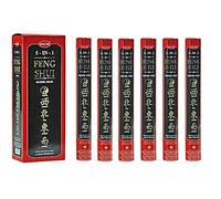 Ourlet Lot de 6 20 bâton Feng Shui 5 en 1 - Boîte de six 20 bâton tubes - Ourlet Encens