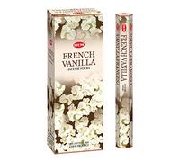 OURLET Paquet De 6 20 Bâton Vanille Française - Boîte de Six 20 bâton Tubes, 120 Bâtonnets Total - Ourlet Encens