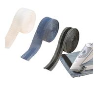 Ourlet Thermocollant,3 Pièces 10M Thermocollant Couture,2,5cm de Large Ourlet Thermocollant Adhésif,Ruban Thermocollant pour Ourlets,pour Vêtements,Costume,Pantalon,Jupe,Accessoires de Couture DIY