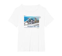 【Ouro Kronii】 Holo no Graffiti Greatest Moments T-Shirt T-Shirt, Femme Grandes Tailles, Blanc, 2X