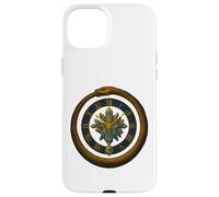 Ouroboros Horloge en Cristal Symbole de l'heure Mystique Coque pour iPhone 15 Plus