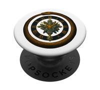 Ouroboros Horloge en Cristal Symbole de l'heure Mystique PopSockets PopGrip Adhésif