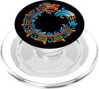 Ouroboros Quetzalcoatl Serpent à Plumes aztèques mayas PopSockets PopGrip pour MagSafe