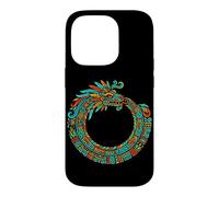Ouroboros Quetzalcoatl Serpent Aztèque Maya Art Coque pour iPhone 14 Pro