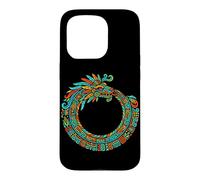 Ouroboros Quetzalcoatl Serpent Aztèque Maya Art Coque pour iPhone 15 Pro