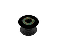 Ouroboros Quetzalcoatl Serpent Aztèque Maya Art PopSockets PopGrip Adhésif