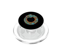 Ouroboros Quetzalcoatl Serpent Aztèque Maya Art PopSockets PopGrip pour MagSafe