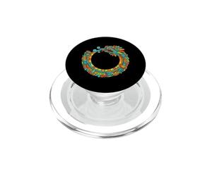 Ouroboros Quetzalcoatl Serpent Aztèque Maya Art PopSockets PopGrip pour MagSafe