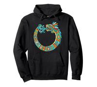 Ouroboros Quetzalcoatl Serpent Aztèque Maya Art Sweat à Capuche