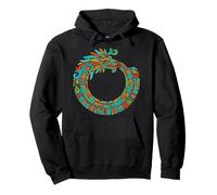 Ouroboros Quetzalcoatl Serpent Aztèque Maya Art Sweat à Capuche