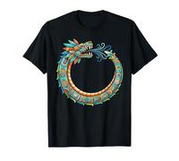 Ouroboros Quetzalcoatl Serpent Aztèque Maya Art T-Shirt