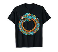 Ouroboros Quetzalcoatl Serpent Aztèque Maya Art T-Shirt