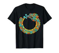 Ouroboros Quetzalcoatl Serpent Aztèque Maya Art T-Shirt