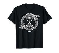Ouroboros Sablier Serpent Symbole de l'infini œil Dragon T-Shirt