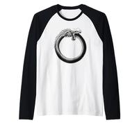 Ouroboros - Tatouage légendaire du Dragon Uroboros Manche Raglan