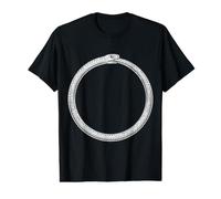 Ouroboros Uroboros Serpent Vintage Gravure sur Bois T-Shirt Graphique avec Valeur