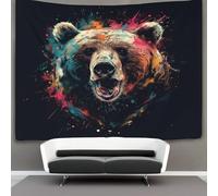 Ours 3D Effet Tapisserie Art Mural Tapisserie Murales DécoSourision Murale En Tissu Pour La DécoSourision De Chambre À Coucher, DécoSourisions Murales, Art Mural, Nappes Tapisserie 180cmx230cm