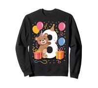 Ours 8e anniversaire pour garçon fille 8 ans huitième huit ours Sweatshirt
