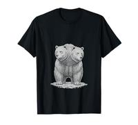 Ours à Deux têtes Occulte Weird Creepy Gothic Art T-Shirt