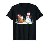 Ours Amusant Bonhomme de Neige Sapin de Noël pour Femmes, Hommes et Enfants T-Shirt