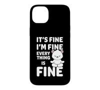 Ours Amusant It's Fine I'm Fine Everything is Fine Meme Coque pour iPhone 14 Plus