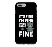 Ours Amusant It's Fine I'm Fine Everything is Fine Meme Coque pour iPhone 7 Plus/8 Plus