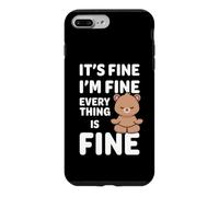Ours Amusant It's Fine I'm Fine Everything is Fine Meme Coque pour iPhone 7 Plus/8 Plus