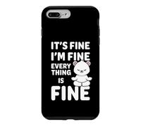 Ours Amusant It's Fine I'm Fine Everything is Fine Meme Coque pour iPhone 7 Plus/8 Plus