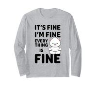 Ours Amusant It's Fine I'm Fine Everything is Fine Meme Manche Longue