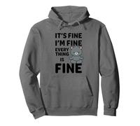 Ours Amusant It's Fine I'm Fine Everything is Fine Meme Sweat à Capuche