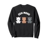 Ours Amusants et Mignons en Mode Zen, Yoga Kawaii, sans Stress Sweatshirt