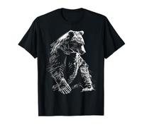 Ours Animal Art Graphique Dessin Motif Ours T-Shirt
