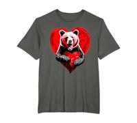 Ours avec cœur pour le meilleur papa du monde pour la fête des pères T-Shirt