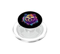 Ours avec Drapeau de la fraternité Couleurs Lunettes Splash PopSockets PopGrip pour MagSafe
