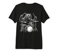 Ours Batteur Nature T-Shirt Haut de Gamme