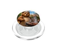 Ours BBQ Maître du Barbecue Chef du Grill T-Shirt PopSockets PopGrip pour MagSafe
