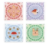 Ours Blanc Paris - Dessous de Verre Notre-Dame de Paris - Collection Historique | Bois Stratifié | Fabriqué en France | Idée Cadeau Originale & Culturelle | 10cm*10cm