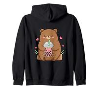 Ours Boba Bubble Tea pour Enfants, Filles, garçons, Femmes, Ours Kawaii Sweat à Capuche
