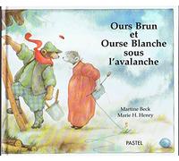 Ours brun et Ourse blanche sous l'avalanche